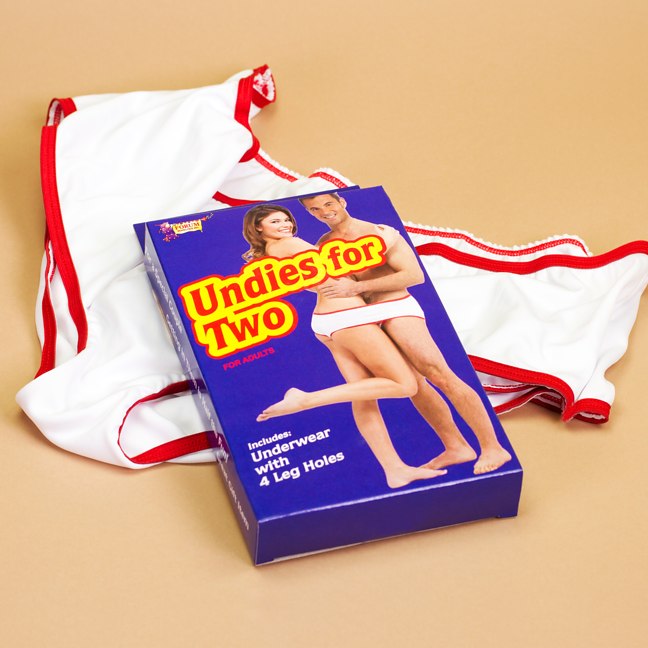 undies for two slip culotte pour deux cadeau fun couple